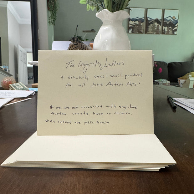 The Imaginist’s Letters